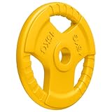 GORILLA SPORTS® Hantelscheiben - Einzeln 1,25-25kg / Set 30kg, 50mm, Gummi, mit Griff - Gewichte Hantel, Weight Plates, Gewichtsscheiben, Olympia...