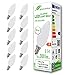 Produktbild greenandco 10x CRI90+ Glühfaden LED Lampe | matt | ersetzt 28 Watt E14 Kerze | 3W 300 Lumen | 2700K warmweiß | Filament Fadenlampe | 360° 230V AC | nicht dimmbar | flimmerfrei | 2 Jahre Garantie