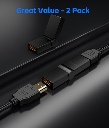 Adaptador HDMI giratorio 90° BERLAT, pack 2 miniatura 2