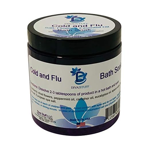 Cold and Flu Season Bath Tea Soak With Epsom Salts, Dried Flowers and Essential Oils