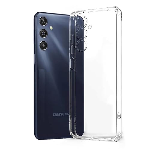 Image of COVERBLACK Rubber Silicone Back Cover for Samsung Galaxy F34 5G - Transparent