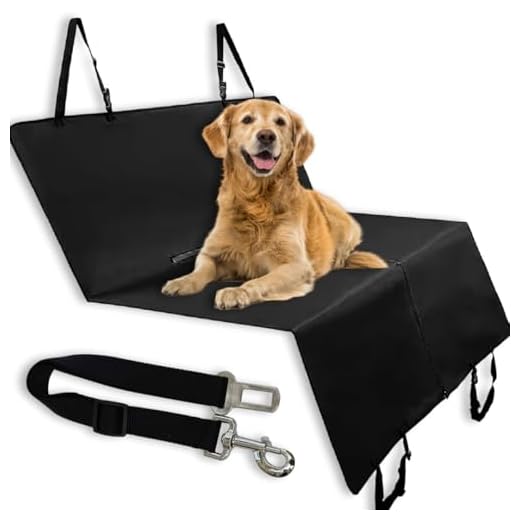 Northcamp Funda Coche Perro Impermeable y Resistente Que Incluye Cinturon Seguro para Perro - Protector para Perros para el Asiento Trasero Universal Que se Puede Utilizar Tambien para el Maletero