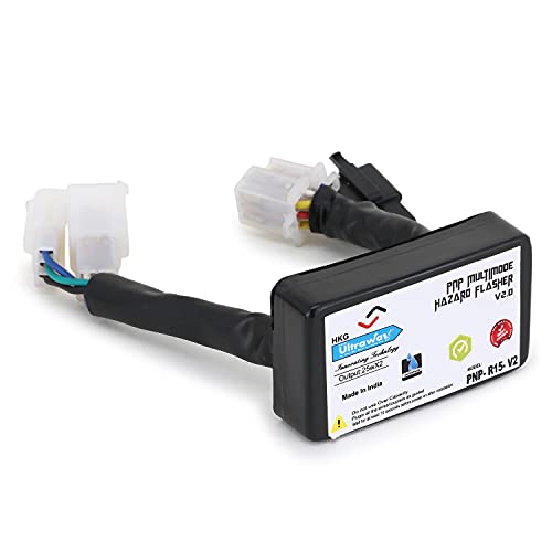 Image of Yamaha R15 V2 Plug N Play (PNP) Hazard Module /Adapter Light /Flasher Compatible | Waterproof | 24 Different Flashing Patterns | 2 Year Warranty