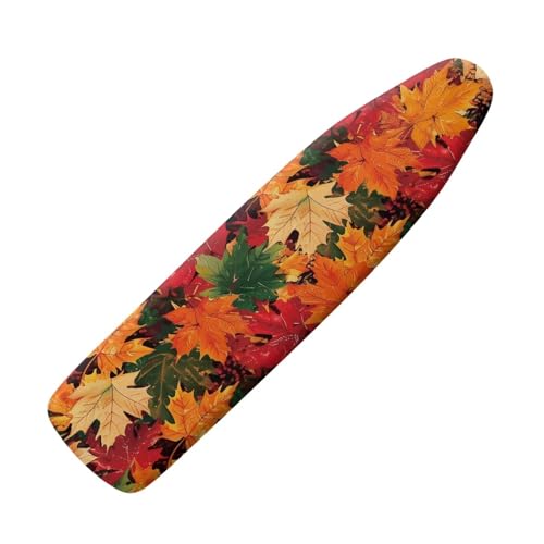 Psesaysky Maple Ironing Board Cover and Pad Standard Size with Elastic Edge Lightweight Extra Wide Ironing Pad for Table Ventilate Thick Padding Thanksgiving Decor