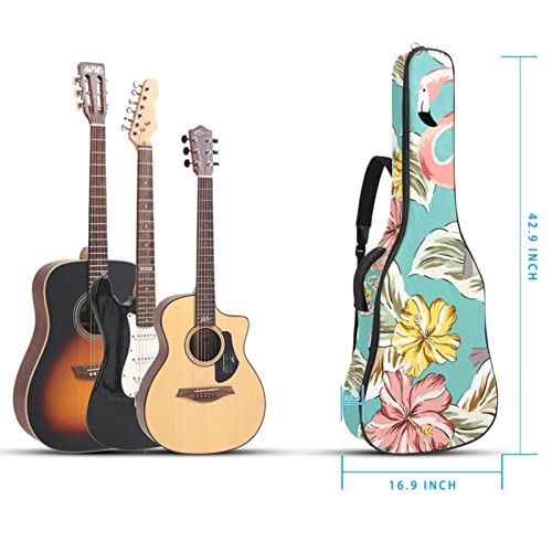 Hondank Housse de protection rembourrée pour guitare acoustique classique Motif flamant rose et oiseaux Jaune Hibiscus… - Les Beatles, Paul McCartney, John Lennon, RIngo Starr, George Harrison Hondank Housse de protection rembourrée pour guitare acoustique classique Motif flamant rose et oiseaux Jaune Hibiscus… – Image 6