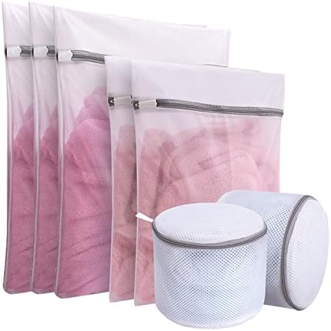 XCX Mesh Laundry Bags with Four Combinations, Laundry Bra Lingerie Mesh Wash Bags for Different Laundry Needs, Delicates Laundry Bag for Blouse, Underwear (D-7 Pack)