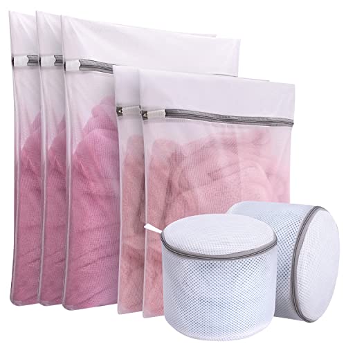 Xcx Mesh Laundry Bags With Four Combinations, Laundry Bra Lingerie Mesh Wash Bags For Different Laundry Needs, Delicates Laundry Bag For Blouse, Underwear (D-7 Pack) #TOP2