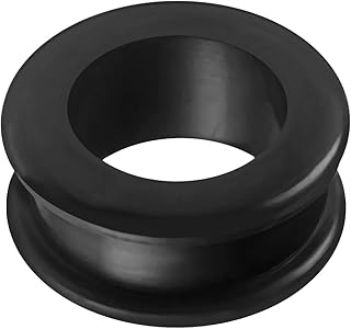 Perforaci?n del tap?n del o?do del t?nel doble acampanado de silicona negra