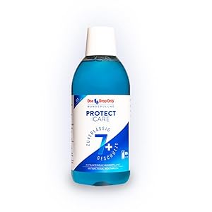 One Drop Only – 500 ml Protect + Care gebrauchsfertige Mundspülung antibakteriell / CPC Mundspülung ohne Alkohol gegen Mundgeruch für die tägliche Anwendung