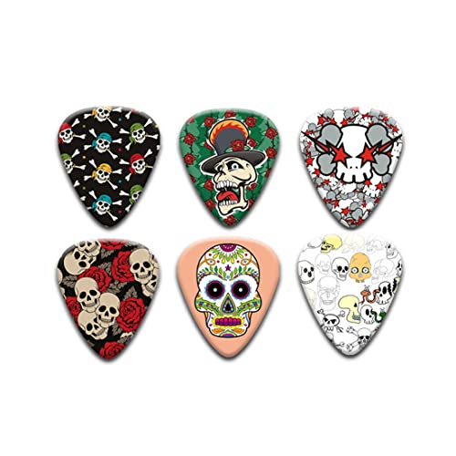 Set de 6 médiators, plectre pour guitare acoustique, guitare électrique, ukulélé, basse, médiators pour guitare… - Les Beatles, Paul McCartney, John Lennon, RIngo Starr, George Harrison Set de 6 médiators, plectre pour guitare acoustique, guitare électrique, ukulélé, basse, médiators pour guitare…