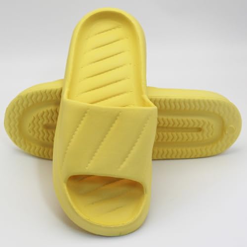 Pillow Slippers for Women and Men, Home Wear Cloud Slides Shower Sandals, Cushioned Ultra Lightweight Soft Sole Quick Dry House Shoes3