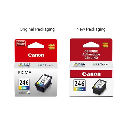 Image of Canon CL-246 Genuine Color Ink Cartridge, Compatible with iP2820, MG2420 /2924 /2920 /3020 /2522 /2525, MX492, TS3120 /302 /302a /202 /202a /4520 /3320 (Pack of 2)