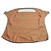 KUAFU Convertible Soft Top Compatible with 2003-2010 Volkswagen Beetle Replacement Soft Roof with Clear Heated Glass Window Tan Sailcloth Vinyl
