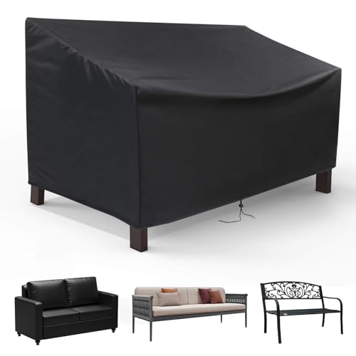 Gartenbank Abdeckung 134 x 66 x 89 cm, 600D Oxford Schutzhüllen für Gartenmöbe Wasserdicht Staubdicht Schutz vor Sonnenbrand für Außenbereich Gartenbank Terrasse Bänke Sofas Möbel Gartenbank Abdeckung 134 x 66 x 89 cm, 600D Oxford Schutzhüllen für Gartenmöbe Wasserdicht Staubdicht Schutz vor Sonnenbrand für Außenbereich Gartenbank Terrasse Bänke Sofas Möbel
