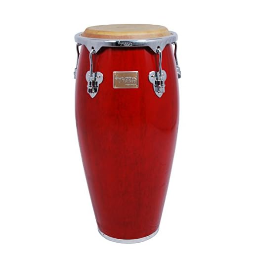 Tycoon Percussion 10 Inch Master Classic Series Red Requinto With Single Stand