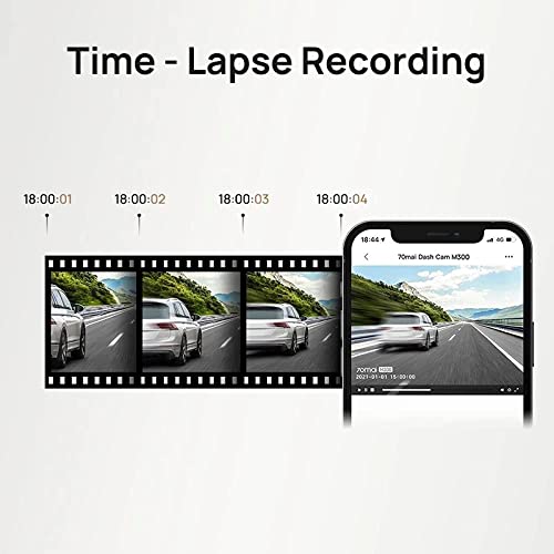 70mai Dash Cam M300 Carro DVR 140° FOV 1296P Night Vision 70mai M300 Dash Câmera Gravador 24H Modo d