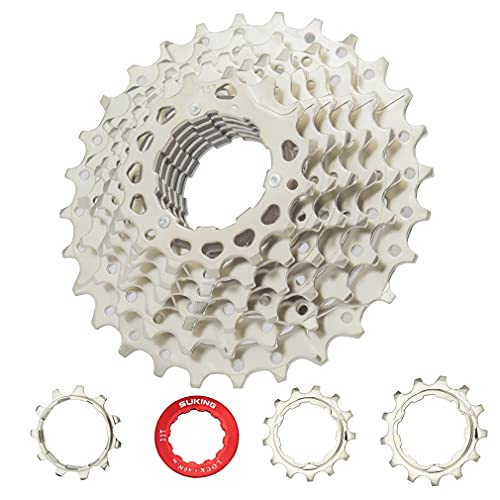 Cysky 9 Speed Cassette 9Speed 11-28T Cassette Fit For Mountain Bike, Road Bicycle, Mtb, Bmx, Sram Sunrace Shimano Ultegra Xt (Light Weight) (9S-11-28T) #TOP11
