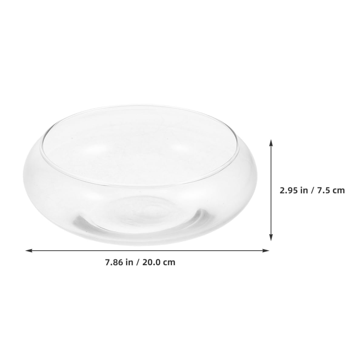 Happyyami Klare Glasvase Für Fische Und Pflanzen Runde Aquarium-vase Elegantes Terrarium Und Pflanzgefäß Für Heimdekoration Und Hochzeiten