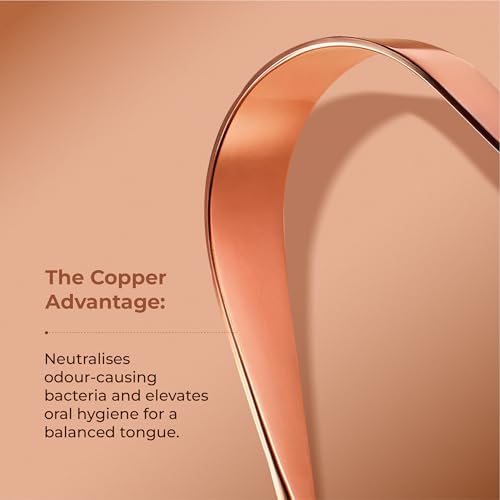 Image of IMECO Copper Tongue Cleaner (2 Pack) | Unisex | U-Shaped Tongue Scraper with Travel Pouch | Comfortable & Flexible Handle | Reduces Bacteria & Bad Breath | 100% Pure Copper | Antimicrobial Properties