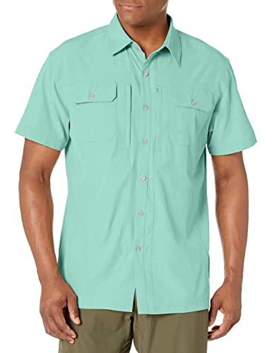 Little Donkey Andy Men's Upgraded Lightweight Short Sleeve Shirt Quick Dry Shirt For Hiking Travel, Upf50 Beveled Glass 4X #TOP3