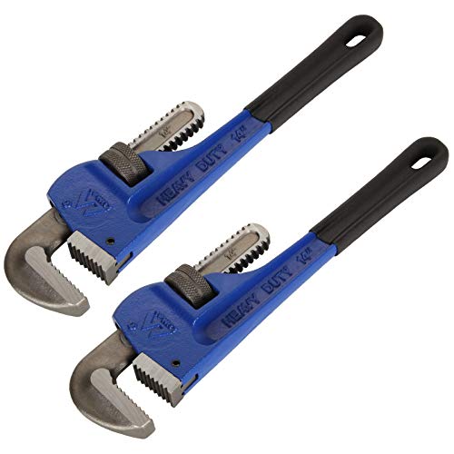 Laniakea 2 Pack Pipe Wrenches 14 Inch Pipe Wrench Heavy Duty Plumbing Wrench, Adjustable Plumbing Pipe Wrench #TOP7