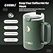 Hemli Pour Over Camp Coffee Maker Set– Vacuum Insulated Mug with Leakproof Lid, Stainless Steel Micro Filter, Scratch-Resistant Finish, Portable Coffee Maker for Camping, Travel & Outdoor Adventures