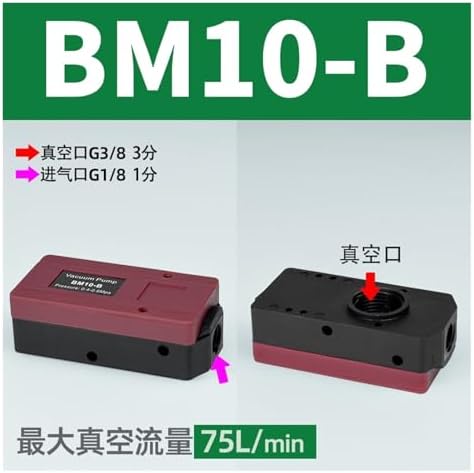 Large flow multi-stage vacuum generator PM series pneumatic with meter to replace PIAB pneumatic vacuum pump(BM10-B) image 4