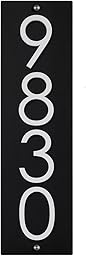 Custom Address Plaque- 3D Acrylic Large House Numbers Sign for Outside, 5mm Thick Modern Address Plaque with Raised Numbers- Personalized Address Sign in Vertical and Horizontal, Waterproof Matte Finish Door Number Sign for Outdoor Home Use