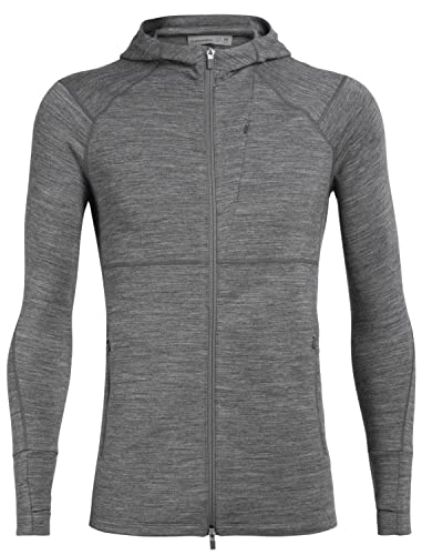 Preisvergleich Produktbild icebreaker Quantum II LS Zip Hood, L, Gritstone Hthr