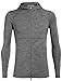 Produktbild icebreaker Quantum II LS Zip Hood, L, Gritstone Hthr