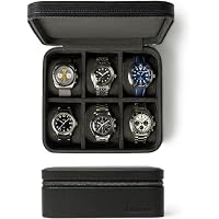 Caja de reloj TAWBURY - Caja de reloj de cuero genuino de grano