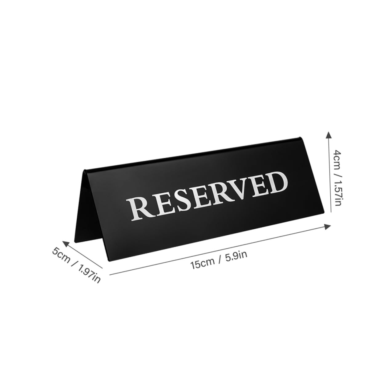 Mikikit Seating Reservation Signboard Acrylic Table Tent Signs for Restaurant Banquet Wedding