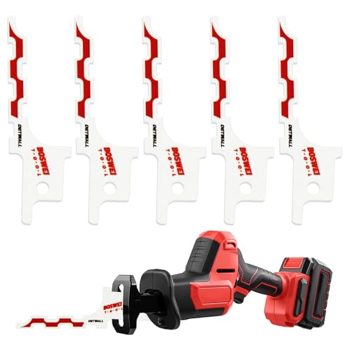 Assortimento di 5 lame, lame per sega alternativa, lame per sega alternativa, per fai da te e uso professionale, applicabile per il taglio, ideale per artigiani e appaltatori