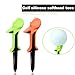 HUAEN Plastic Golf Tees,12 Pack 3-1/4 Inch Reduced Friction & Side Spin, Unbreakable Flexible Plastic Covering Tees