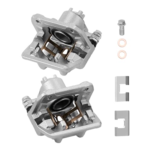 BDFHYK 2pcs Rear Disc Brake Caliper Assembly with Bracket Compatible with Acura RDX 2013-2018,Compatible with Honda CR-V 2007-2016 2.4L l4,Compatible with Honda Crosstour 2012-2015 2.4L l4,19B6887