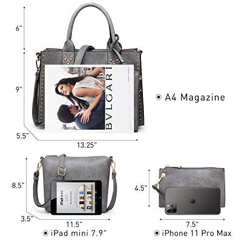 Image of Dasein Women's Designer Handbags Fashion Satchel Handbags Shoulder Bags Top Handle Work Bags w /Belt