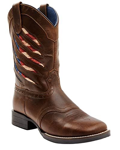 Cody James Boys' Ripped Flag Western Boot Broad Square Toe - Bcbsp22p1