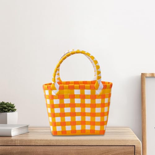 Woven Handbag Lightweight Beach Tote Bag for Holiday Picnic Dating Shopping2