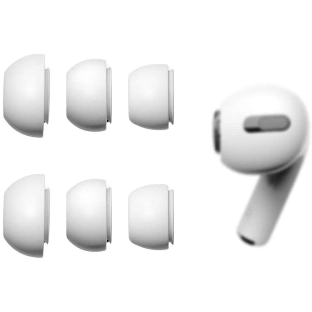 [3 Pairs] Yikda Replacement Ear Tips for Airpods Pro, Silicone Airpods Pro Ear Tips with Portable Storage Box and Fit in The Charging Case (S/M/L, White)