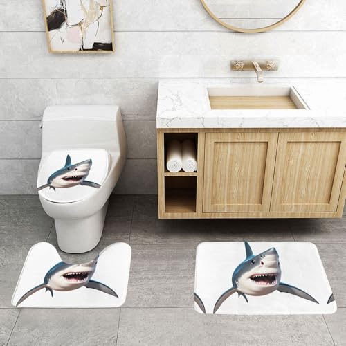 Tapis de salle de bain WHJDPP rectangle U O rectangulaire 3 - 4