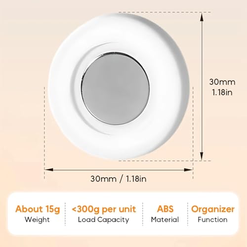 Wenxiaw 6 Stück Fernbedienung Halterung, Magnetischer Fernbedienung Halterung Stark Klebender Wandhalterung Doppelmagnete Selbstklebend Universal Für TV,Gerätefernbedienungen,Weiß