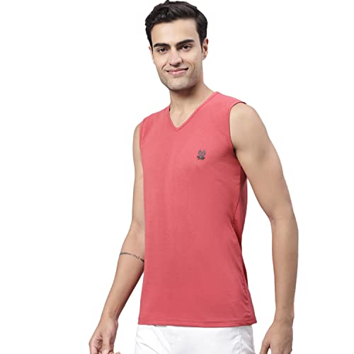 Image of Mack Jonney Regular Fit Cotton Solid Gym Vest for Men-V SL ANTHRA 01-P