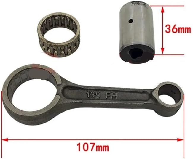 Pedal Motorcycle Crankshaft Connecting Rod Fit For 139QMB 132QMB GY6 49cc 50cc 60cc 4 Stroke