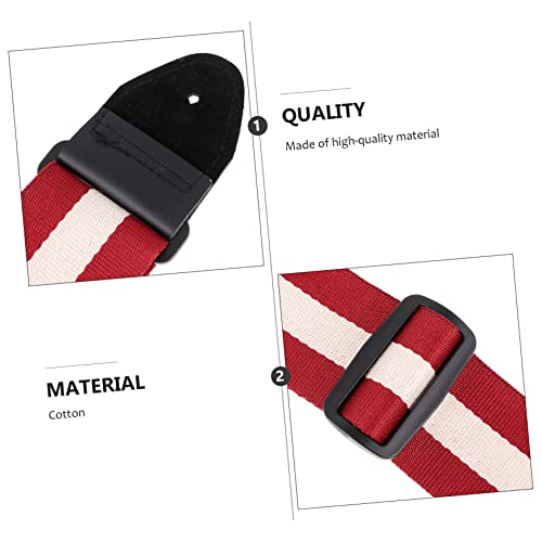 DIKACA 1Pc Sangle De Guitare Instruments Retour Sangle De Ukulélé Accessoires De Banjo Sangle D’Affichage De Guitare Sangles De Basse Réglables Sangle À Rayures Sangle De Ukulélé Rouge - Les Beatles, Paul McCartney, John Lennon, RIngo Starr, George Harrison DIKACA 1Pc Sangle De Guitare Instruments Retour Sangle De Ukulélé Accessoires De Banjo Sangle D'Affichage De Guitare Sangles De Basse Réglables Sangle À Rayures Sangle De Ukulélé Rouge – Image 5