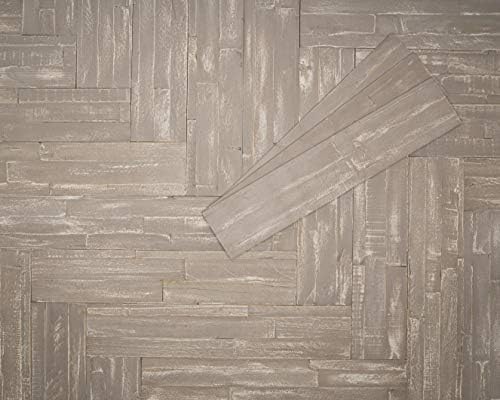 mywoodwall Non-Toxic DIY Wood Wall Paneling Arcadian Collection, Timeless Design, 100% FSC Certified Real Wood, Peel/Press Easy Installation, Martini, 10.5 sqf (13 Panels - 23-5/8" x 4-7/8")