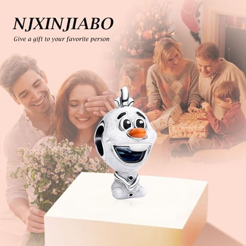 Image of S925 Sterling Silver Cartoon Anime Charms Pendant, Character Figures Dangle for Bracelet Necklace, Gifts for Mom Girlfriend Family, Valentine's Birthday Christmas Anniversary Jewelry