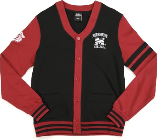 Big Boy Morehouse Maroon Tigers S4 Mens Cardigan [Black] - ID#67574-15-85-0-0