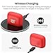 TOZO T21 Wireless Earbuds Bluetooth 5.3 in Ear Headphones Dual Mic Call Noise Cancelling IPX8 Waterproof 44H Playback Stereo Sound with LED Display Wireless Charging Case 32 EQs via APP Red