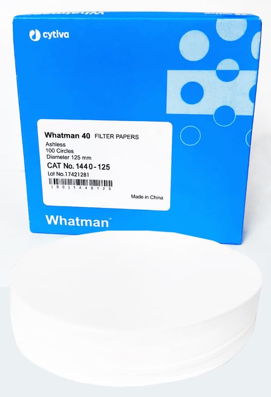 Whatman Grade-40 1440-125, Whatman Ashless Filter Paper Round Sheets Pack of 100 (125 MM Diameter).-image-26