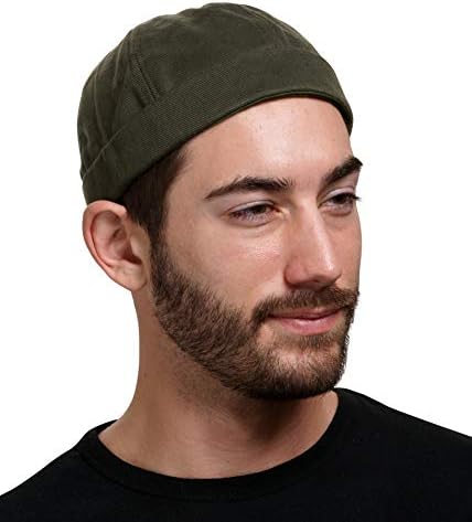 SnugZero - Brimless Adjustable Docker Hat Beanie | Retro Cotton No Visor Cap Men and Women
